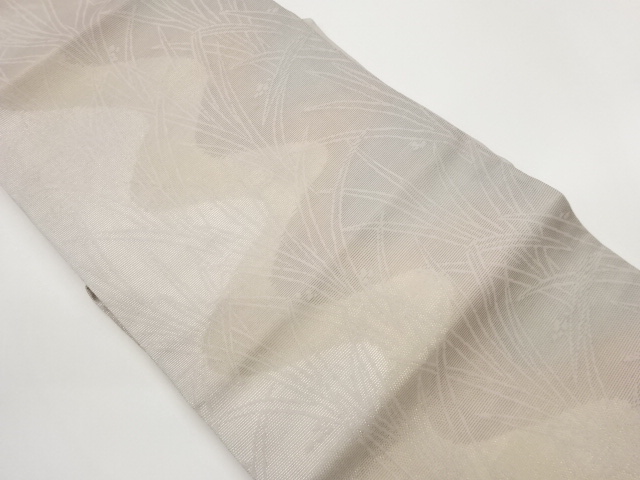 JAPANESE NAGOYA OBI FOR SUMMER / WOVEN WAVY STRIPE